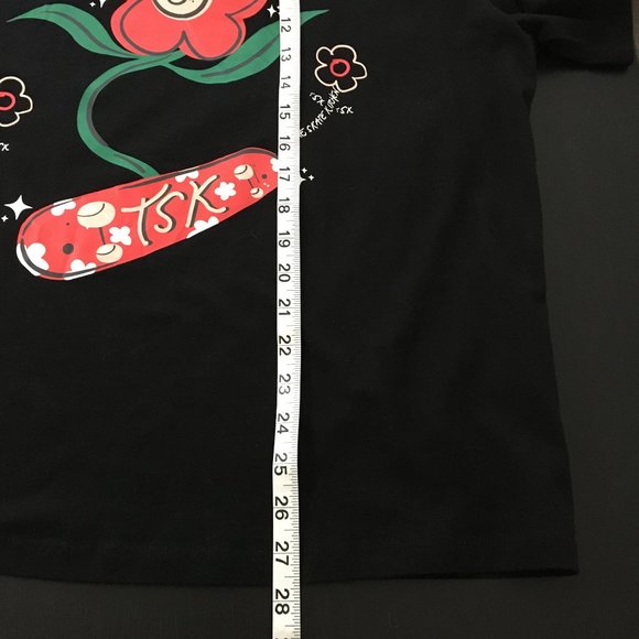 NO FEAR x HM Women's The Skate Kitchen Tee Limited Crew Neck Black NWT Size M - Picture 15 of 16